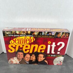 Mattel Scene It? Seinfeld DVD Game 2008 NBC TV Show Comedy Sitcom Clips Sealed